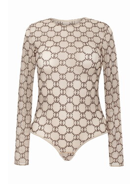Magda Matyja Magda Matyja Body MERCI BODY LONGSLEEVE BEIGE Beżowy