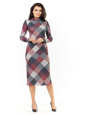 Awama Awama Vestito di maglia A211 Multicolore Basic Fit