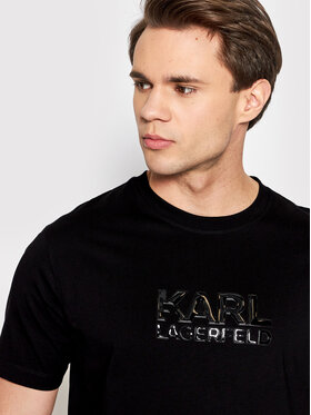 KARL LAGERFELD KARL LAGERFELD T-Shirt Crewneck 755073 521240 Černá Regular Fit