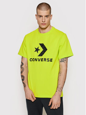 Converse Converse T-shirt Cheeta Star Chevron 10023444-A02 Zelena Regular Fit