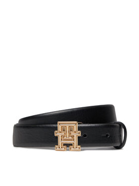 Tommy Hilfiger Tommy Hilfiger Дамски колан Th Logo Bombe 2.5 AW0AW16028 Черен