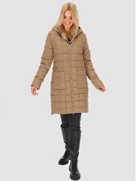 Perso Perso Dámska bunda BLH230015F Béžová Regular Fit