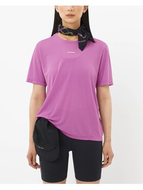Salomon Salomon Koszulka techniczna SHAKEout CORE Fioletowy Regular Fit