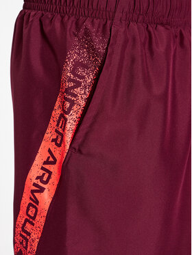 Under Armour Športne Kratke Hlače Ua Woven Graphic Shorts 1370388 Bordo Rdeča Loose Fit