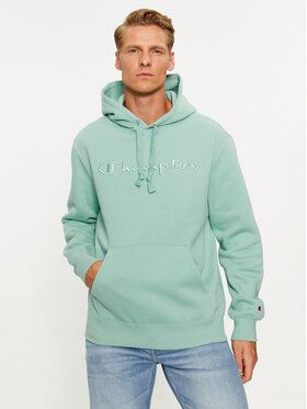 Champion Champion Pulóver Hooded Sweatshirt 219061 Kék Regular Fit