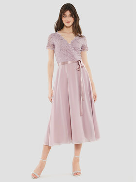 Swing Swing Коктейлна рокля 5AE10300 Розов Regular Fit