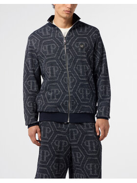 PHILIPP PLEIN PHILIPP PLEIN Felpa 29880 Blu scuro Jegging Fit