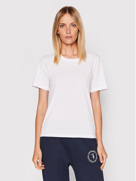 Trussardi Trussardi T-Shirt 56T00483 Biały Regular Fit