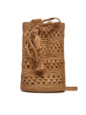 Manebi Manebi Torebka Handcrafted Raffia Beach Bucket Weaving V 2.2 AO Brązowy
