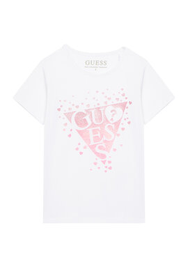 Guess Guess Tricou K6RI00 K6YW4 Alb Regular Fit