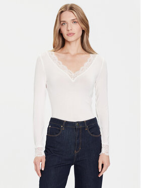 Vero Moda Vero Moda Блуза Skye 10339843 Бял Slim Fit