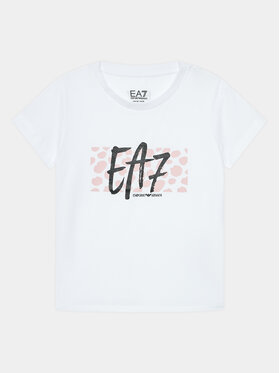 EA7 Emporio Armani EA7 Emporio Armani T-Shirt 6RFT09 FJ03Z 1100 Biały Regular Fit