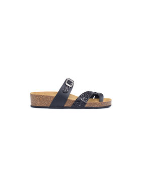 LA MAISON DE L’ESPADRILLE LA MAISON DE L’ESPADRILLE Klapki 3530-6-NOIR Czarny