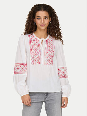 JDY JDY Блуза Lulu 15345478 Бял Regular Fit
