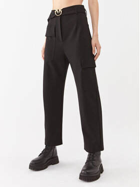 Pinko Pinko Штани з тканини 101859 A184 Чорний Straight Fit