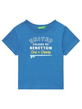 United Colors Of Benetton United Colors Of Benetton Tričko 3I1XG10JO Modrá Regular Fit