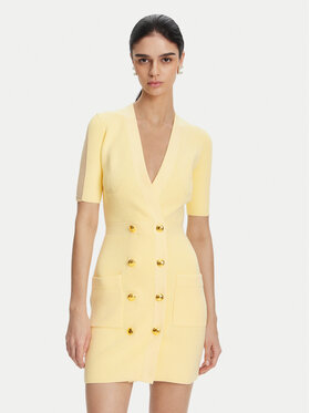 Elisabetta Franchi Elisabetta Franchi Úpletové šaty AM-66S-51E2 Žltá Regular Fit