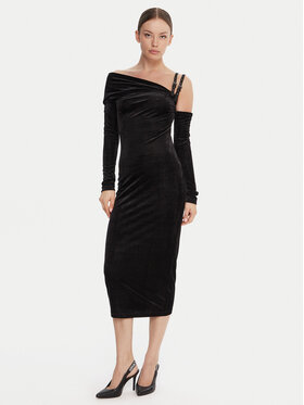 Versace Jeans Couture Versace Jeans Couture Kleid für den Alltag 79HAO974 J0237 Schwarz Slim Fit