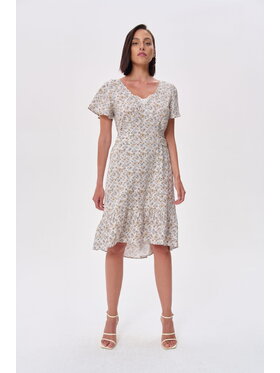 blue shadow blue shadow Sukienka codzienna Femme Beżowy Standard Fit