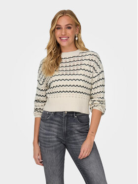 ONLY ONLY Kampsun Asa 15310527 Beež Regular Fit