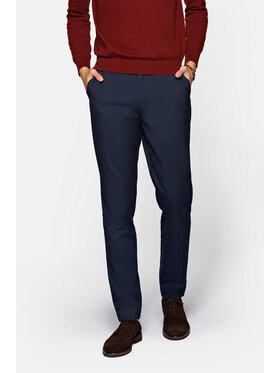 Lancerto Lancerto Spodnie materiałowe Clapham Granatowy Regular Fit