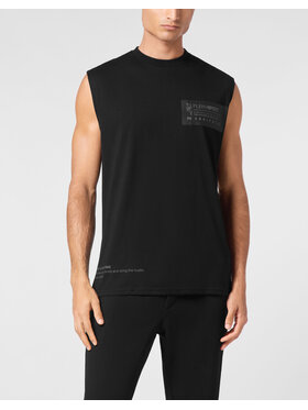 Plein Sport Plein Sport Tank top 14265 Czarny Regular Fit
