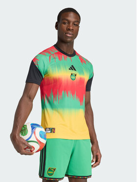 adidas adidas Koszulka techniczna Jamaica 26 x Bob Marley Home Pre Match Jersey Żółty Slim Fit