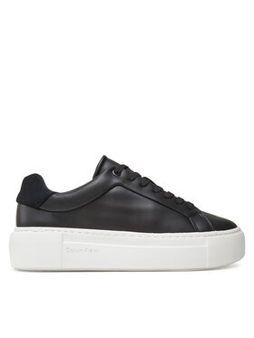 Calvin Klein Calvin Klein Laisvalaikio batai Ff Cupsole Lace Up Lth HW0HW02570 Juoda