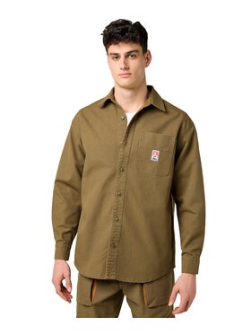 Wrangler Wrangler Koszula 112371550 Brązowy Comfort Fit