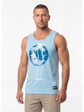 PITBULL PITBULL Tank top PALMS Niebieski Regular Fit