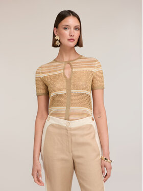 Motivi Motivi Maglione M211W103933N0R8 Beige Regular Fit