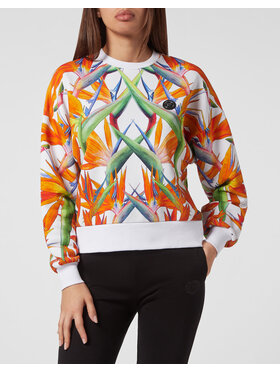 Plein Sport Plein Sport Longsleeve 5845 Biały Regular Fit