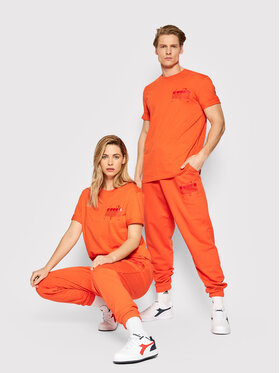 Diadora Diadora T-Shirt Unisex Manifesto 502.178208 Pomarańczowy Loose Fit