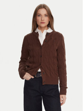Tommy Hilfiger Tommy Hilfiger Кардиган WW0WW47463 Кафяв Regular Fit