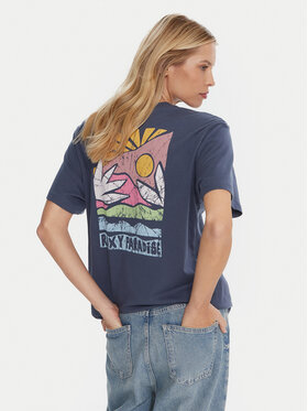 Roxy Roxy Tricou Hangloose Poster ERJZT06018 Albastru Regular Fit