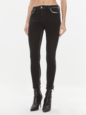 Please Please Traperice P0NHCFGW5Q Crna Skinny Fit