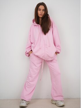 MissDenim MissDenim Komplet dresowy Double Belt Tracksuit Set Różowy Oversize