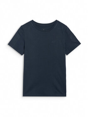 4F 4F T-Shirt BASIC+ Granatowy Regular Fit