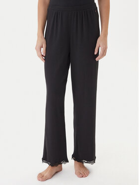 Tommy Hilfiger Tommy Hilfiger Pantaloni pijama UW0UW06074 Negru Regular Fit
