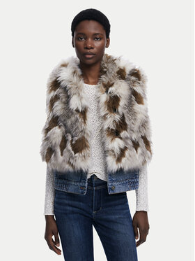 Desigual Desigual Bezrękawnik Bunny 25WWEW57 Beżowy Regular Fit