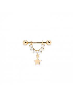 ANIA KRUK ANIA KRUK Piercing SRUKS0700Z Żółte złocenie