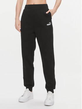 Puma Puma Donji dio trenerke Ess+ Embroidery 670007 Crna Regular Fit
