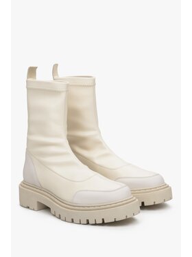 Estro Estro Botki ER00113459 Beżowy