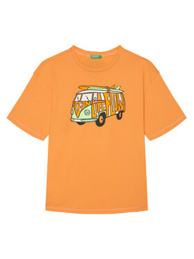 United Colors Of Benetton United Colors Of Benetton T-shirt 3I1XC10P6 Narančasta Regular Fit