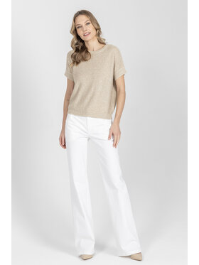 Deni Cler Milano Deni Cler Milano Sweter T-DC-S208-F2-40-13-1 Beżowy Regular Fit