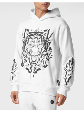 Plein Sport Plein Sport Mikina 789 Bílá Regular Fit