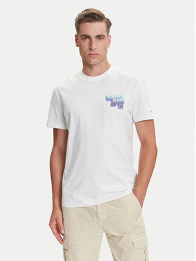 Tommy Jeans Tommy Jeans T-Shirt Stack Backprint DM0DM21589 Biały Regular Fit