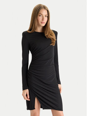 Rinascimento Rinascimento Cocktail obleka CFC0125426003 Bordo rdeča Regular Fit