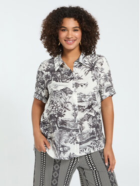 Fiorella Rubino Fiorella Rubino Koszula 5058T001464N0S1 Czarny Slim Fit