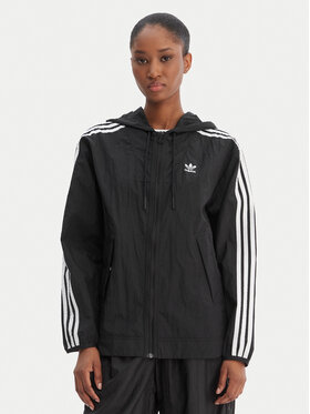 adidas adidas Wiatrówka Windbreaker GN2780 Czarny Loose Fit
